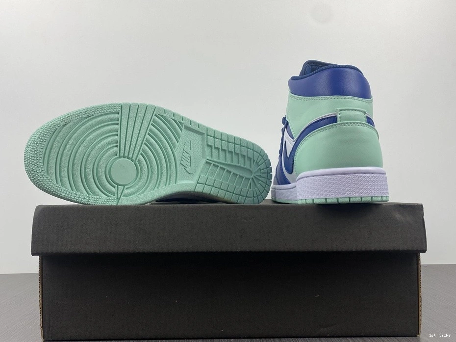 554724-413 Foam Mint - 1 Mystic Jordan Navy Mid 0105